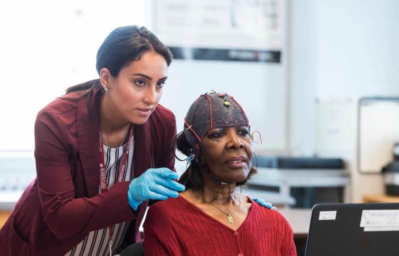 Bruyère Research participant interacts with researcher