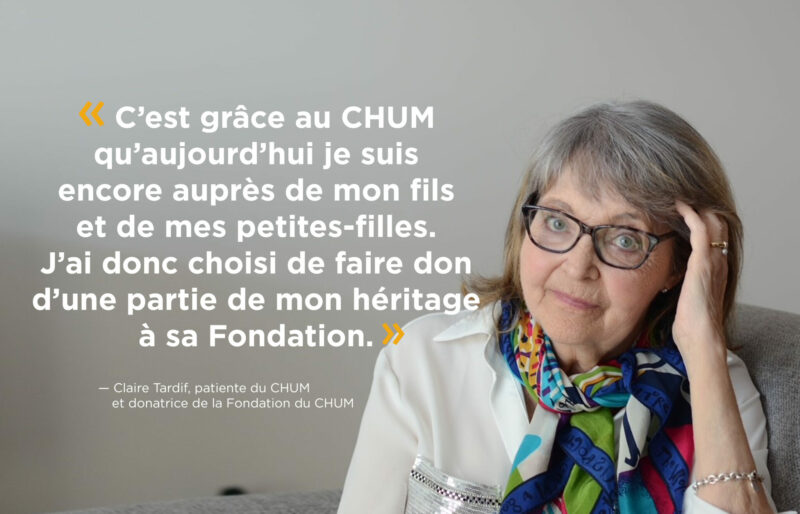 Claire Tardif, une donatrice