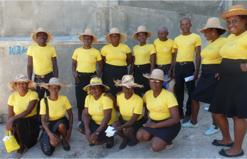 Dirigeantes de la Fédération des Femmes de Haut de Saint-Marc, Haiti